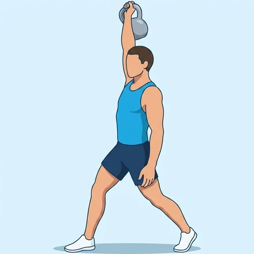 Kettlebell Turkish Get Ups – End position