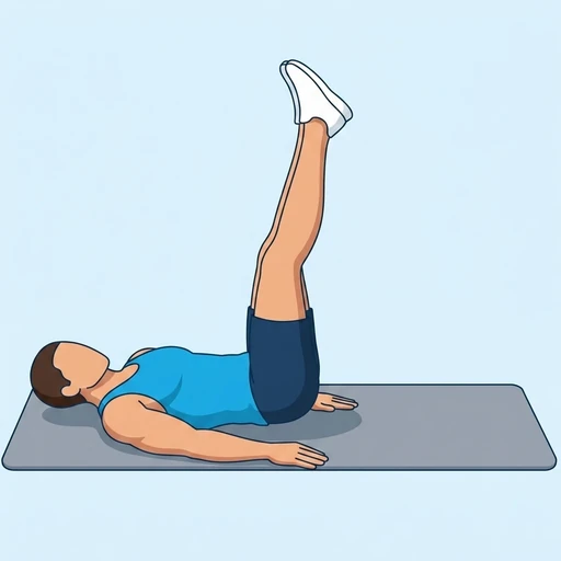 Lying Leg Raise – End position