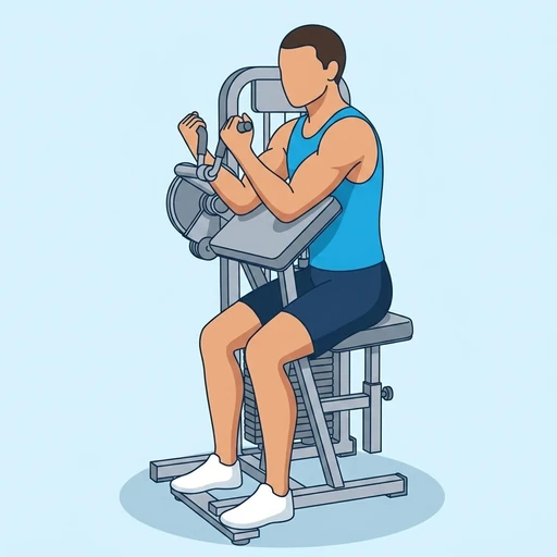 Machine Bicep Curl – End position