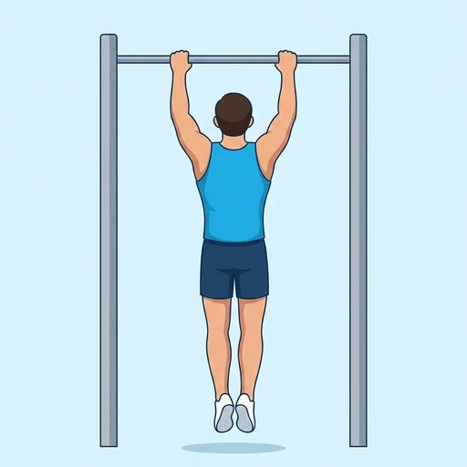Negativa pull-ups – Slutläge