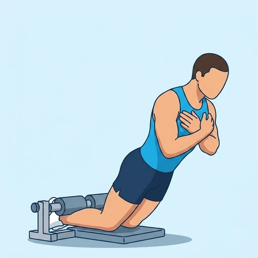 Nordic hamstring curl – Slutläge