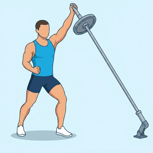 One-Arm Landmine Press – End position