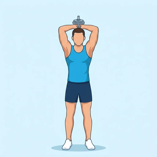 Overhead Tricep Extension – End position