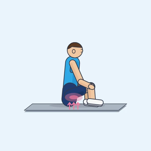 Pelvic floor contraction – End position
