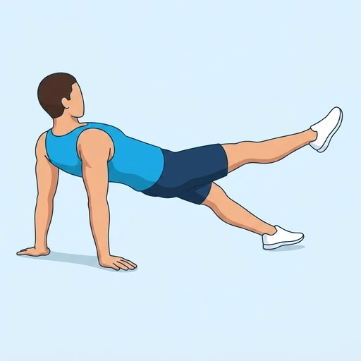 Pilates Leg Pull Back – End position