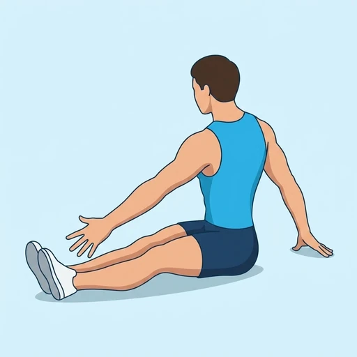 Pilates Spine Twist – End position