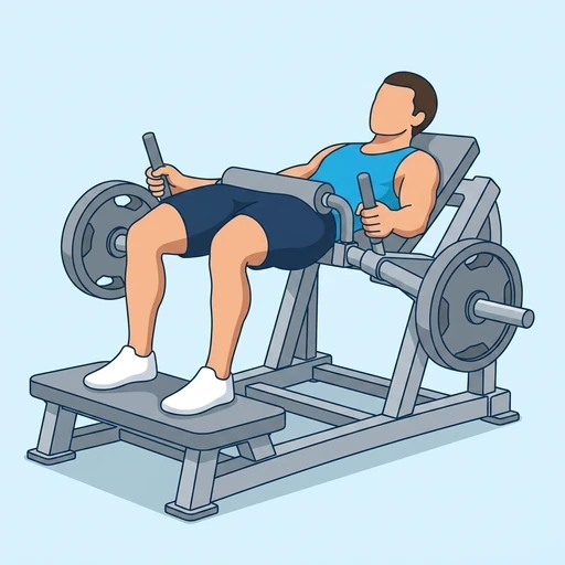 Plate-Loaded Glute Drive – End position