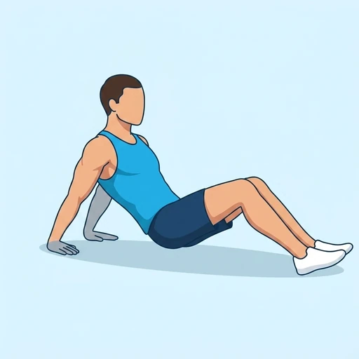 Reverse Plank Dips – End position