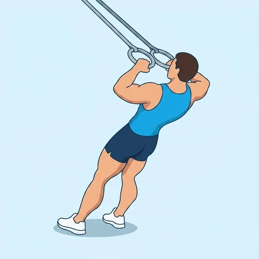 Face pull i ringar – Slutläge