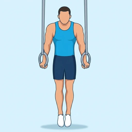 Muscle-up i ringar – Slutläge