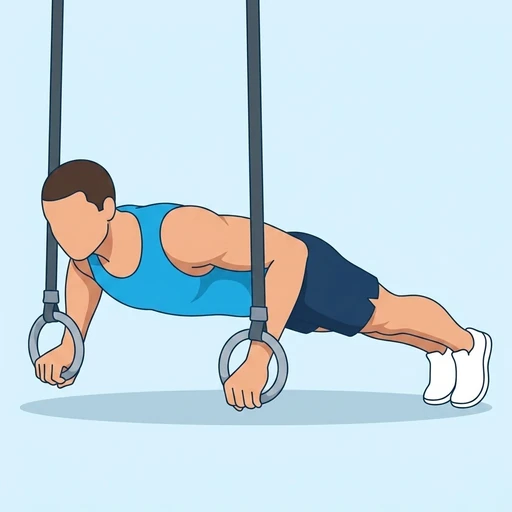 Ring Push-Up – End position