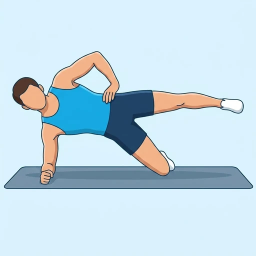Side Plank with Leg Lift – End position