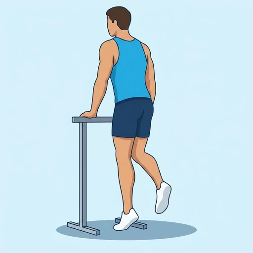Single Leg Calf Raise – End position
