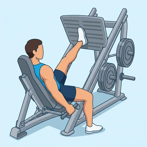 Single Leg Press – End position