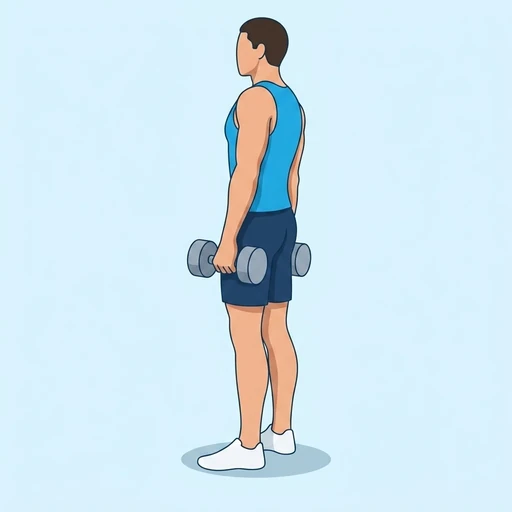 Single Leg Romanian Deadlift – End position