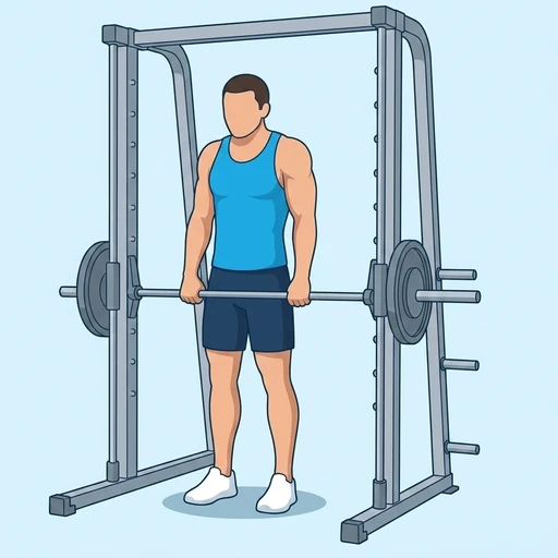 Smith Machine Shrug – End position