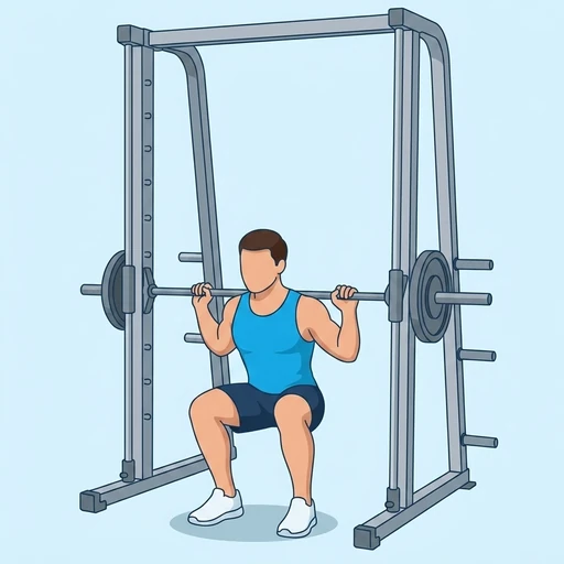 Smith Machine Squat – End position