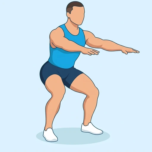 Squat Pulse – End position