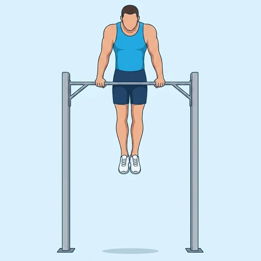 Straight Bar Dips – End position