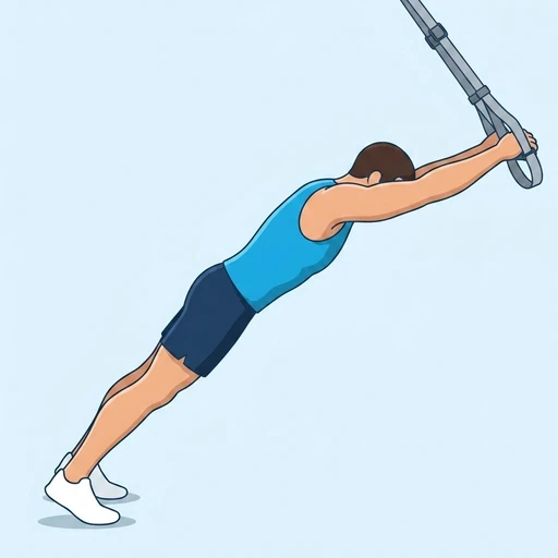 Tricepspress i TRX – Slutläge