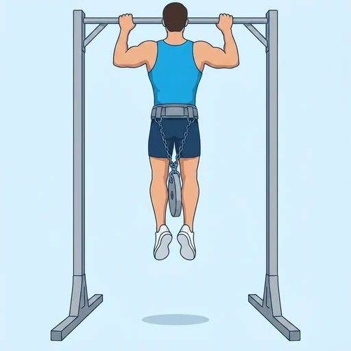 Weighted Pull-Up – End position